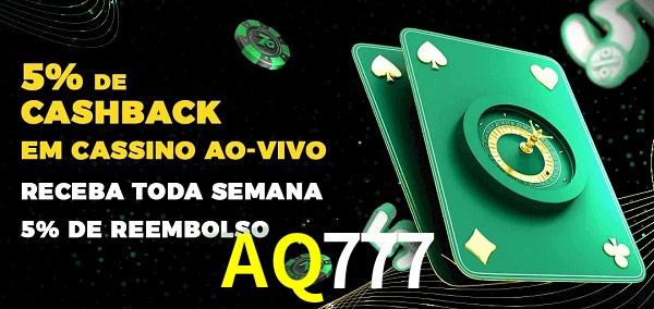 Promoções do cassino ao Vivo AQ777